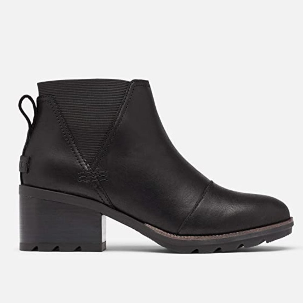 SOREL Women's Cate Chelsea Bootie — Waterproof Leather Rain Boot SZ 6